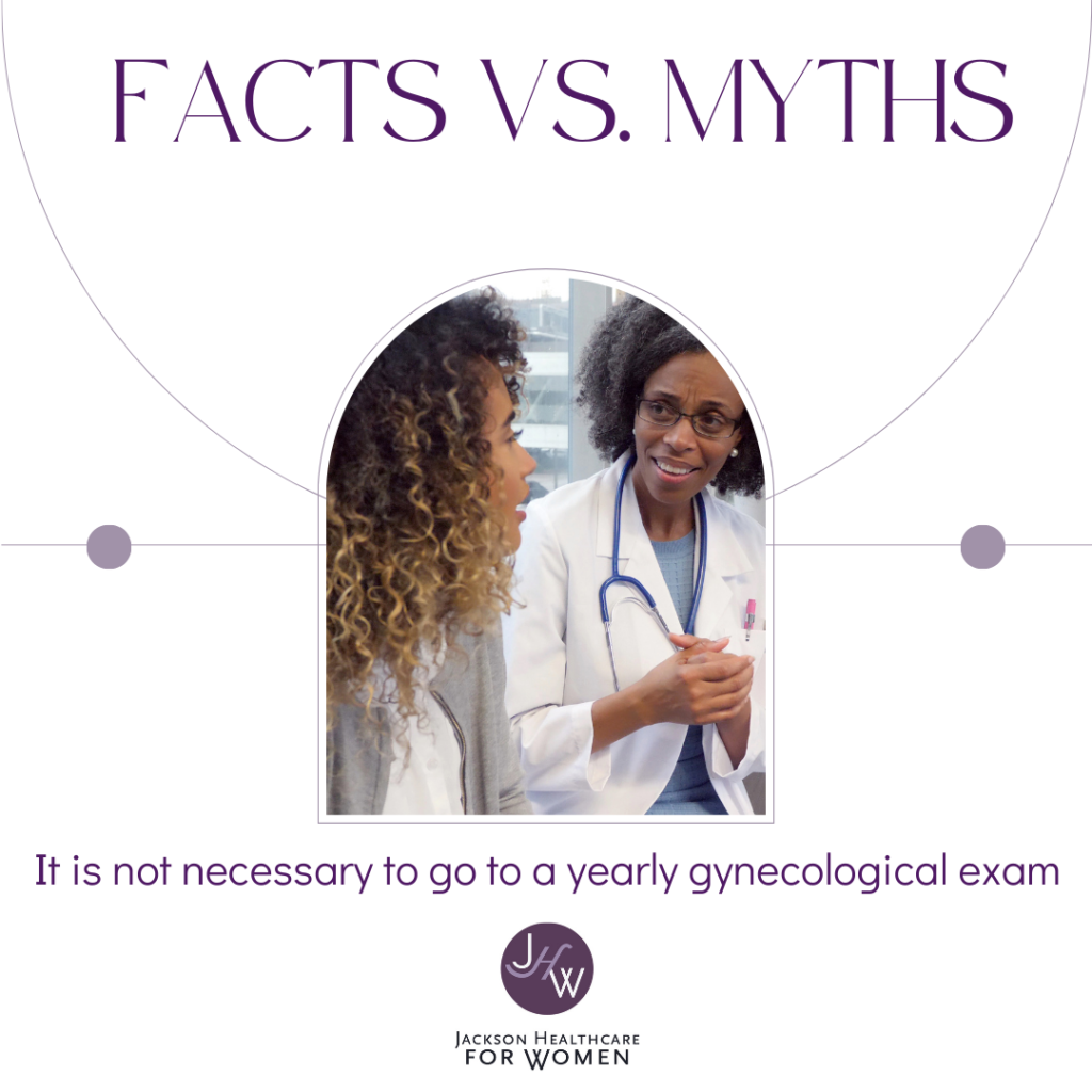 Facts vs. Myths: It is not necessary to go to a yearly gynecological exam.